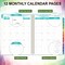 Teacher Planner 2025-2026 - Teacher Lesson Planner - Multicolor